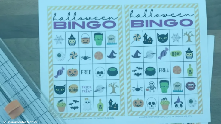 Halloween indoor activities for kids | Halloween bingo